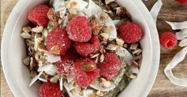 Healthy Matcha Raspberry Chia Bowl Recipe